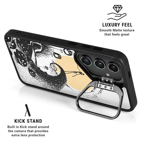 Disney The Nightmare Before Christmas Jack on Spiral Hill Art Galaxy S24 FE Kickstand Case