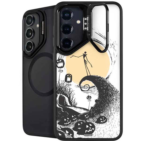 Disney The Nightmare Before Christmas Jack on Spiral Hill Art Galaxy S25 Kickstand Case