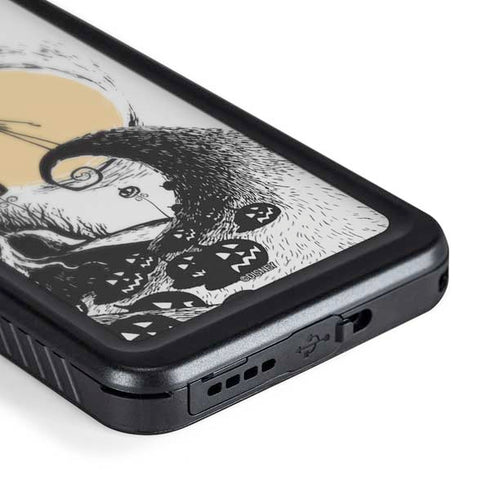 Disney The Nightmare Before Christmas Jack on Spiral Hill Art Galaxy S24 Plus Waterproof Case
