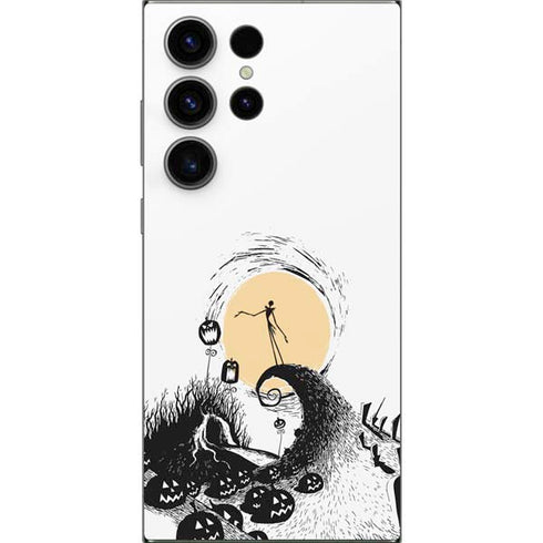 Disney The Nightmare Before Christmas Jack on Spiral Hill Art Galaxy S25 Ultra Skin