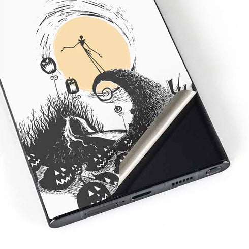 Disney The Nightmare Before Christmas Jack on Spiral Hill Art Galaxy S25 Ultra Skin