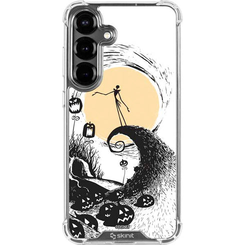Disney The Nightmare Before Christmas Jack on Spiral Hill Art Galaxy S26 Clear Case