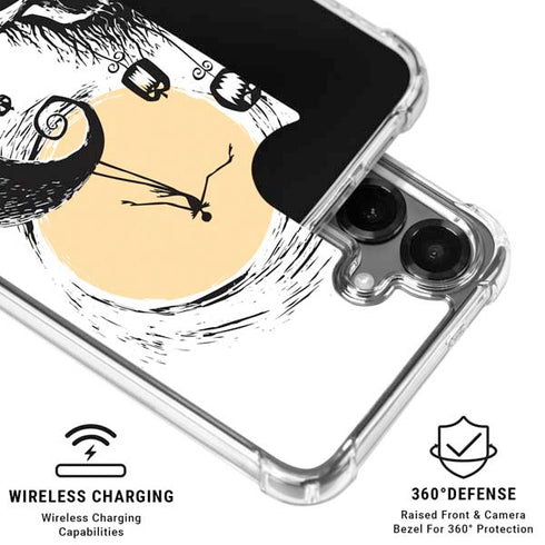 Disney The Nightmare Before Christmas Jack on Spiral Hill Art Galaxy S26 Clear Case