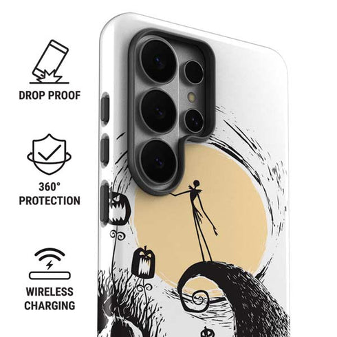 Disney The Nightmare Before Christmas Jack on Spiral Hill Art Galaxy S26 Ultra Impact Case