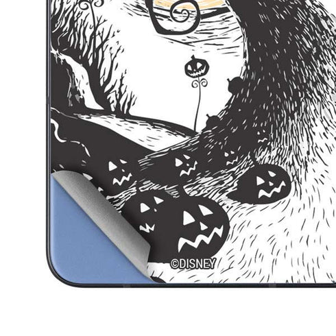 Disney The Nightmare Before Christmas Jack on Spiral Hill Art Galaxy Z Fold5 5G Skin
