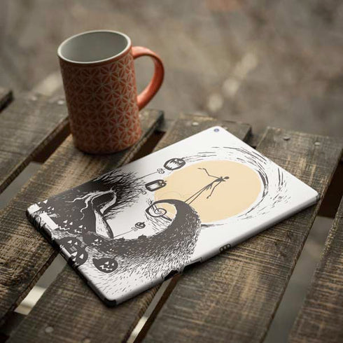 Disney The Nightmare Before Christmas Jack on Spiral Hill Art iPad Skins