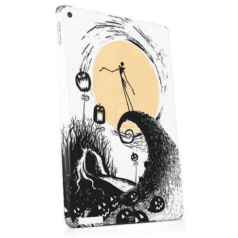 Disney The Nightmare Before Christmas Jack on Spiral Hill Art Apple iPad Skin