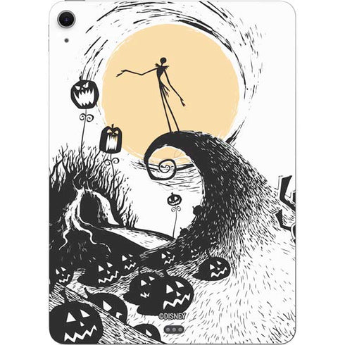 Disney The Nightmare Before Christmas Jack on Spiral Hill Art Apple iPad Air Skin