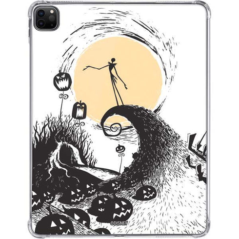 Disney The Nightmare Before Christmas Jack on Spiral Hill Art iPad Pro 11in (2024) Clear Case