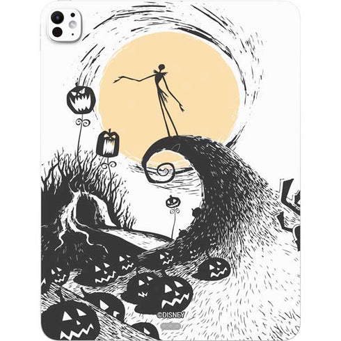 Disney The Nightmare Before Christmas Jack on Spiral Hill Art iPad Pro 13in M4 (2024) Skin
