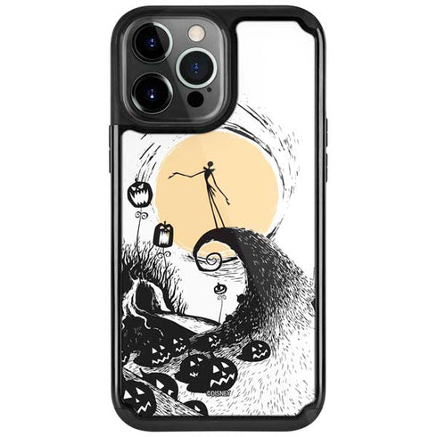 Disney The Nightmare Before Christmas Jack on Spiral Hill Art iPhone Cases