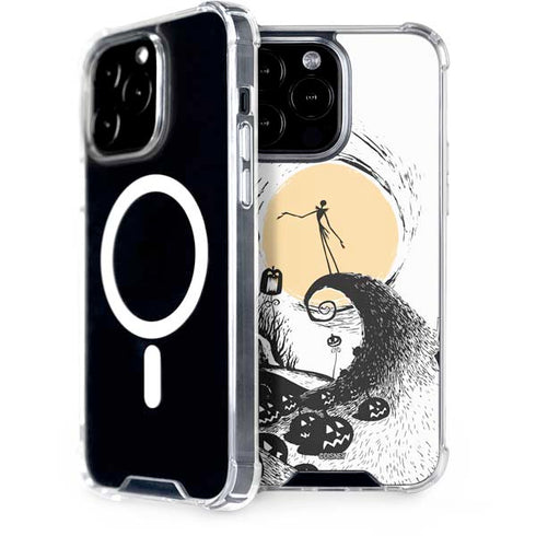 Disney The Nightmare Before Christmas Jack on Spiral Hill Art iPhone Cases