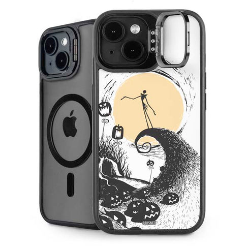 Disney The Nightmare Before Christmas Jack on Spiral Hill Art iPhone 14 Kickstand Case