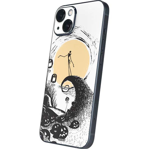 Disney The Nightmare Before Christmas Jack on Spiral Hill Art iPhone Skins