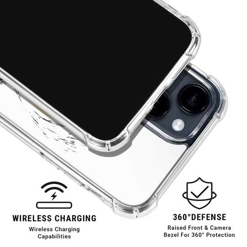 Disney The Nightmare Before Christmas Jack on Spiral Hill Art iPhone 15 Clear Case