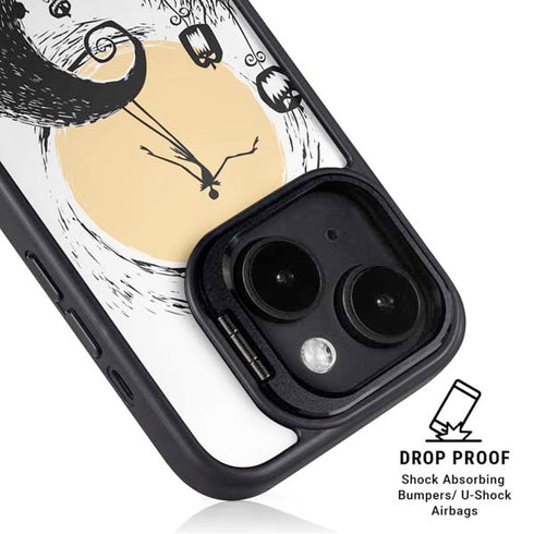 Disney The Nightmare Before Christmas Jack on Spiral Hill Art iPhone 15 Kickstand Case