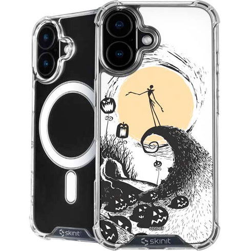 Disney The Nightmare Before Christmas Jack on Spiral Hill Art iPhone 16 MagSafe Case