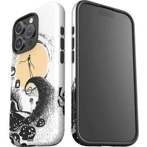 Disney The Nightmare Before Christmas Jack on Spiral Hill Art iPhone 16 Pro Max Impact Case