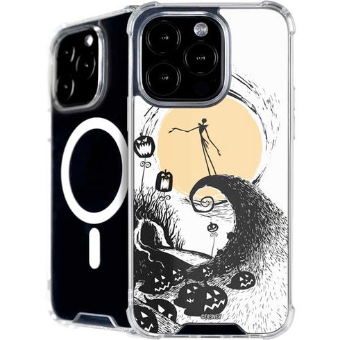 Disney The Nightmare Before Christmas Jack on Spiral Hill Art iPhone 16 Pro Max MagSafe Case
