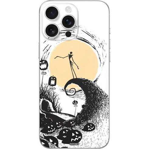 Disney The Nightmare Before Christmas Jack on Spiral Hill Art iPhone 16 Pro Max Skin