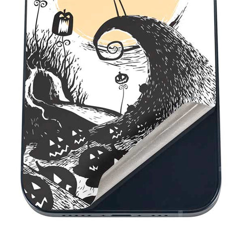 Disney The Nightmare Before Christmas Jack on Spiral Hill Art iPhone 16 Skin