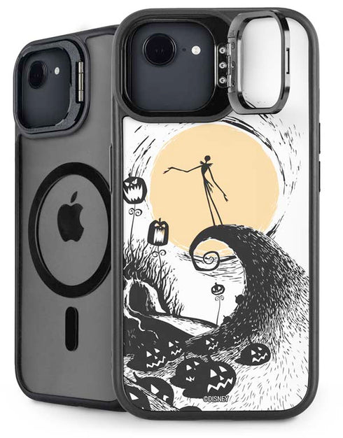 Disney The Nightmare Before Christmas Jack on Spiral Hill Art iPhone 16e Kickstand Case