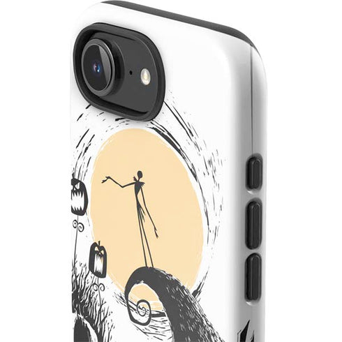 Disney The Nightmare Before Christmas Jack on Spiral Hill Art iPhone 16e Impact Case