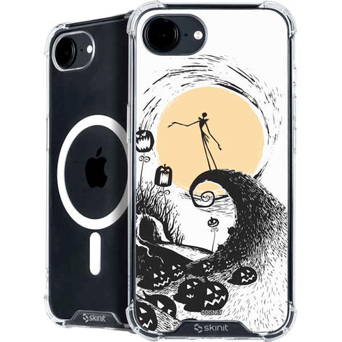 Disney The Nightmare Before Christmas Jack on Spiral Hill Art iPhone 16e MagSafe Case