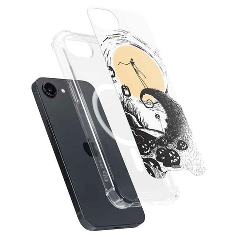 Disney The Nightmare Before Christmas Jack on Spiral Hill Art iPhone 16e MagSafe Case
