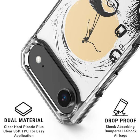Disney The Nightmare Before Christmas Jack on Spiral Hill Art iPhone 17 Air Clear Case