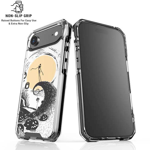 Disney The Nightmare Before Christmas Jack on Spiral Hill Art iPhone 17 Air Clear Case