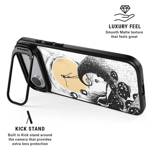 Disney The Nightmare Before Christmas Jack on Spiral Hill Art iPhone 17 Air Kickstand Case