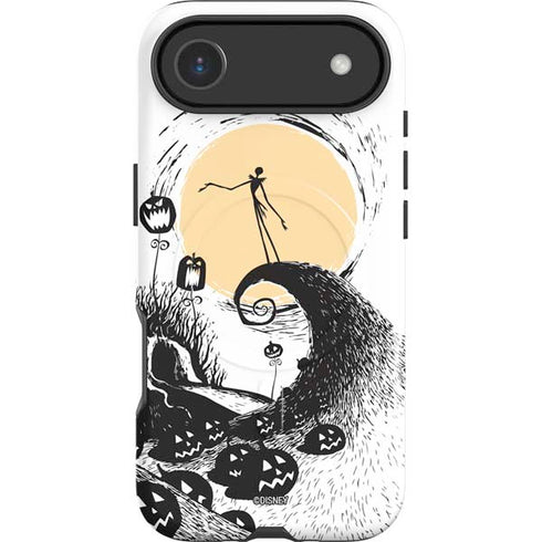 Disney The Nightmare Before Christmas Jack on Spiral Hill Art iPhone 17 Air Magsafe Impact Case