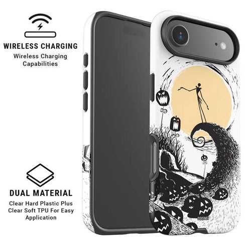 Disney The Nightmare Before Christmas Jack on Spiral Hill Art iPhone 17 Air Magsafe Impact Case