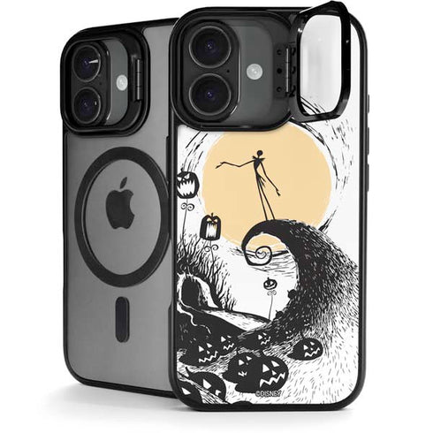 Disney The Nightmare Before Christmas Jack on Spiral Hill Art iPhone 17 Kickstand Case