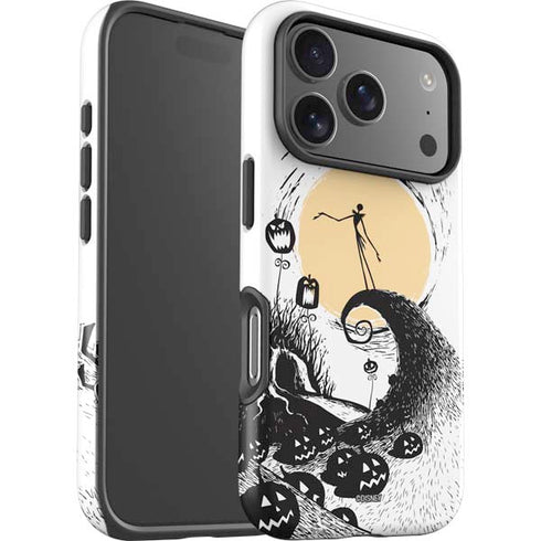 Disney The Nightmare Before Christmas Jack on Spiral Hill Art iPhone 17 Pro Impact Case