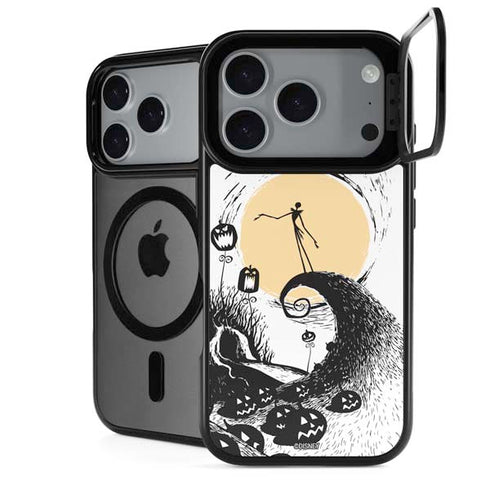 Disney The Nightmare Before Christmas Jack on Spiral Hill Art iPhone 17 Pro Max Kickstand Case