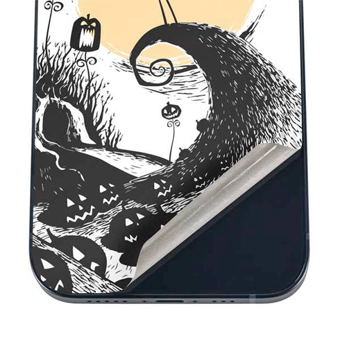 Disney The Nightmare Before Christmas Jack on Spiral Hill Art iPhone 17 Pro Skin