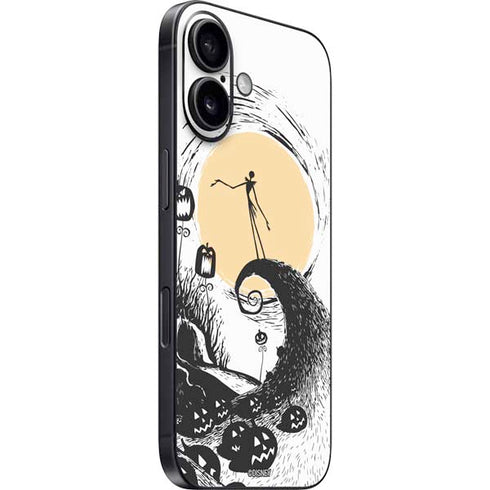 Disney The Nightmare Before Christmas Jack on Spiral Hill Art iPhone 17 Skin