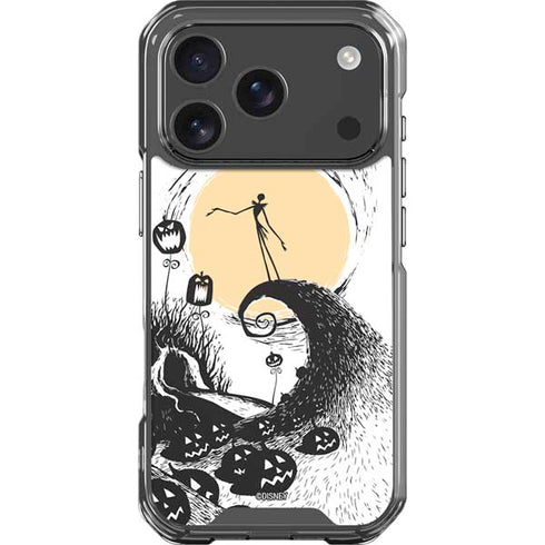 Disney The Nightmare Before Christmas Jack on Spiral Hill Art iPhone 18 Pro Clear Case