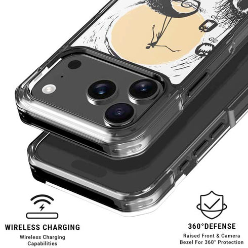 Disney The Nightmare Before Christmas Jack on Spiral Hill Art iPhone 18 Pro Clear Case