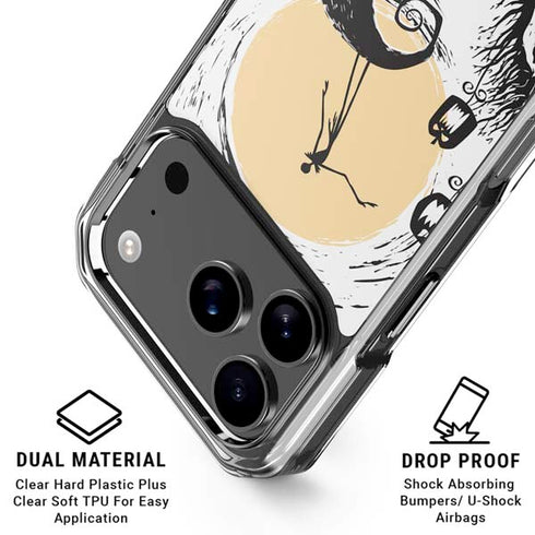 Disney The Nightmare Before Christmas Jack on Spiral Hill Art iPhone 18 Pro Clear Case