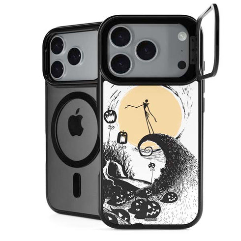 Disney The Nightmare Before Christmas Jack on Spiral Hill Art iPhone 18 Pro Kickstand Case