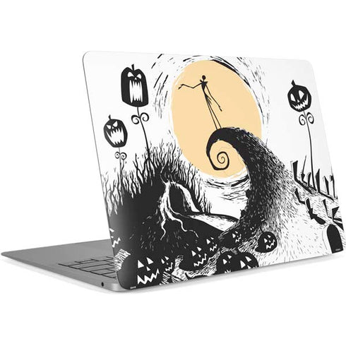 Disney The Nightmare Before Christmas Jack on Spiral Hill Art Apple MacBook Air Skin