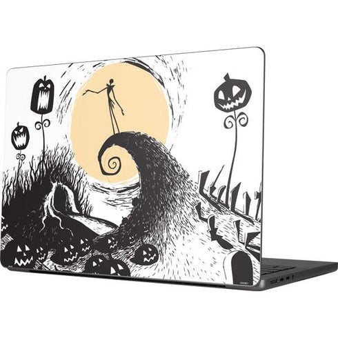Disney The Nightmare Before Christmas Jack on Spiral Hill Art Apple MacBook Pro 14-inch Skin