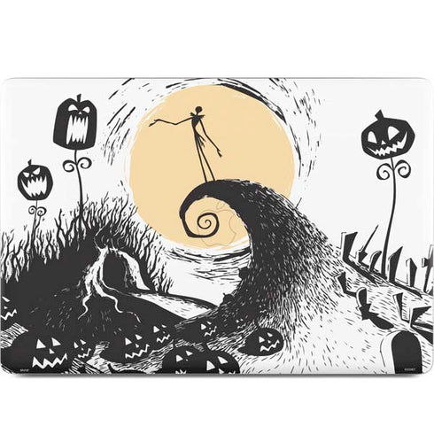 Disney The Nightmare Before Christmas Jack on Spiral Hill Art MacBook Skins