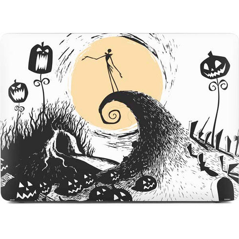 Disney The Nightmare Before Christmas Jack on Spiral Hill Art Apple MacBook Pro 16-inch Skin