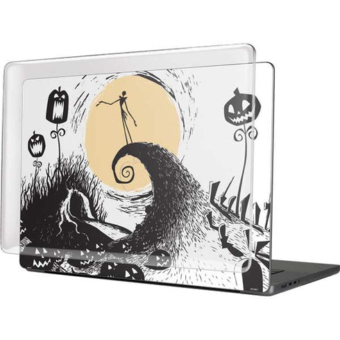 Disney The Nightmare Before Christmas Jack on Spiral Hill Art MacBook Cases