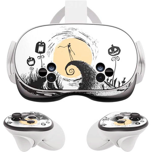 Disney The Nightmare Before Christmas Jack on Spiral Hill Art Meta Quest 3S Skin