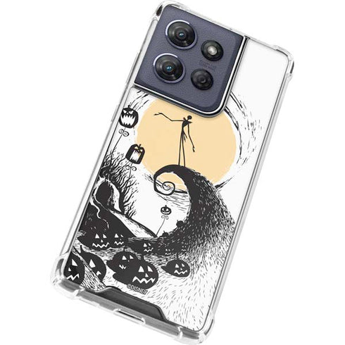Disney The Nightmare Before Christmas Jack on Spiral Hill Art Moto G 5G (2025) Clear Case